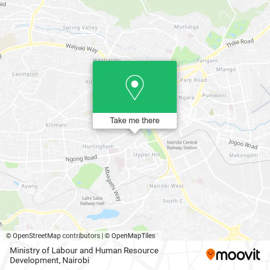 Ministry of Labour and Human Resource Development map