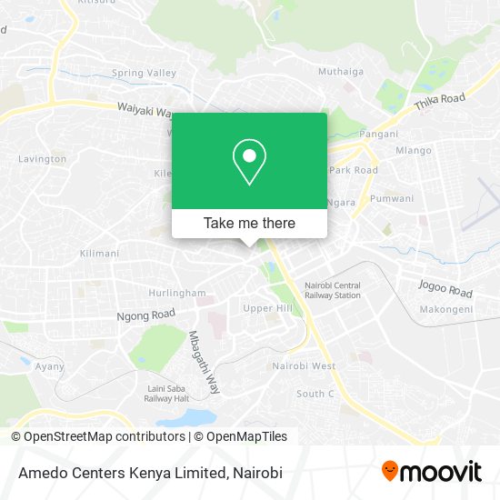 Amedo Centers Kenya Limited map