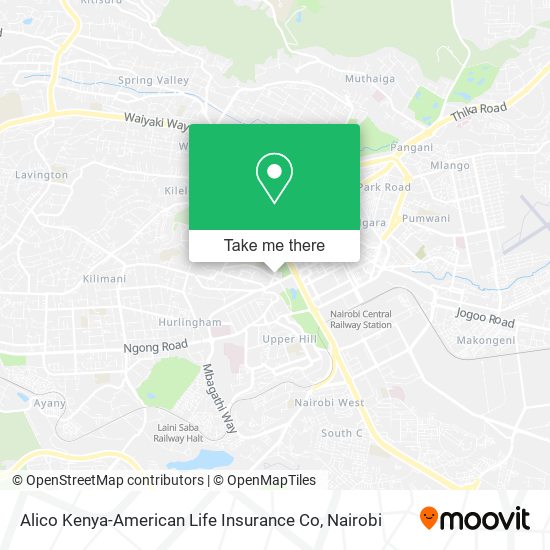Alico Kenya-American Life Insurance Co map