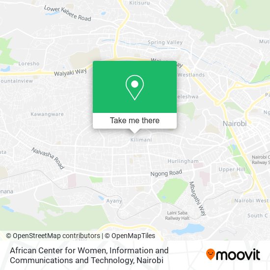 African Center for Women, Information and Communications and Technology map