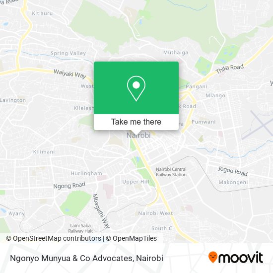 Ngonyo Munyua & Co Advocates map