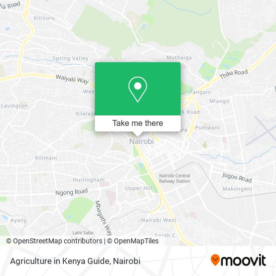 Agriculture in Kenya Guide map