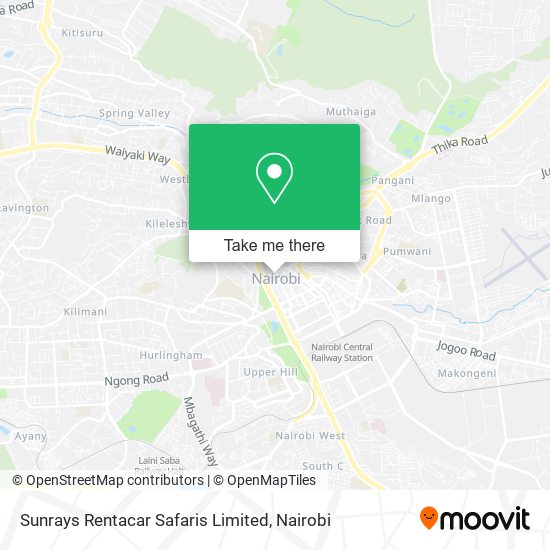 Sunrays Rentacar Safaris Limited map
