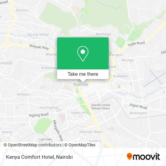 Kenya Comfort Hotel map