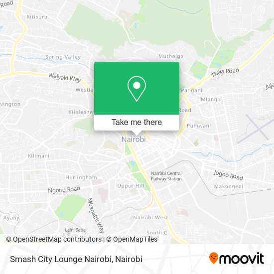 Smash City Lounge Nairobi map