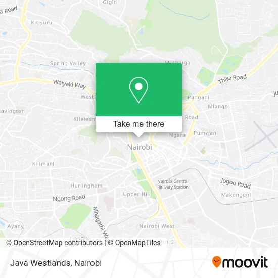 Java Westlands map
