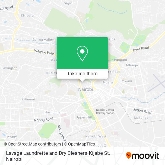 Lavage Laundrette and Dry Cleaners-Kijabe St map