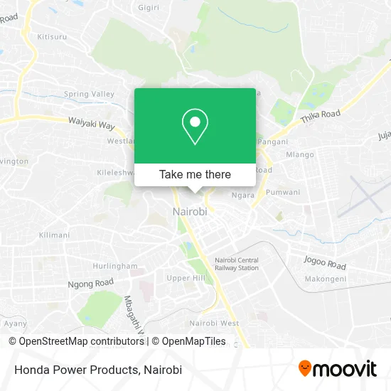 Honda Power Products map