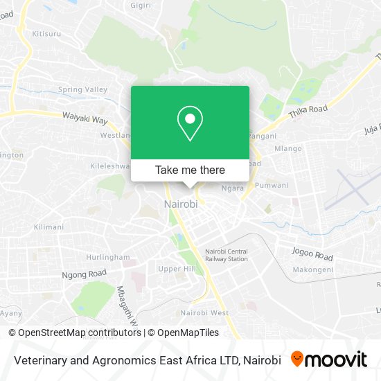 Veterinary and Agronomics East Africa LTD map