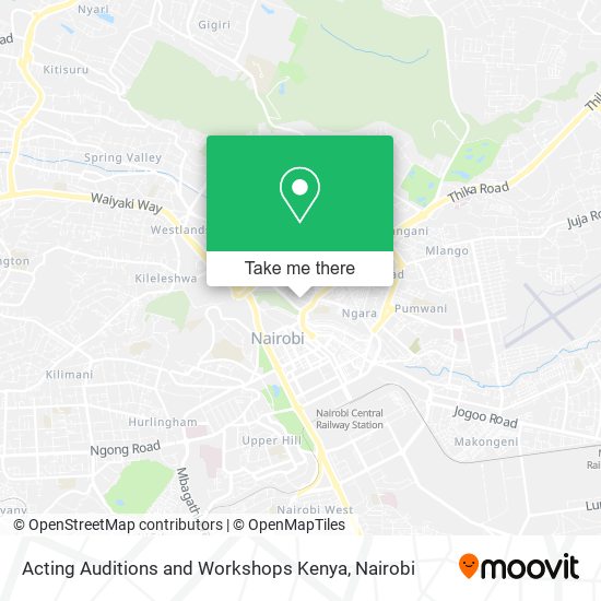 Acting Auditions and Workshops Kenya map