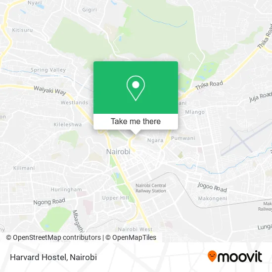 Harvard Hostel map