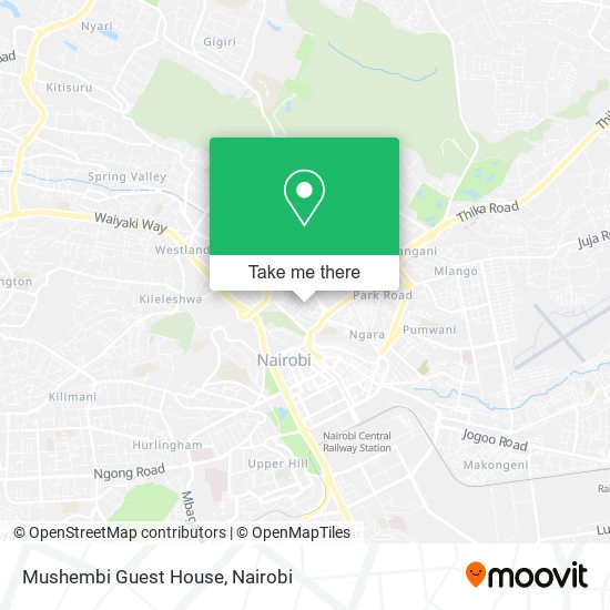 Mushembi Guest House map