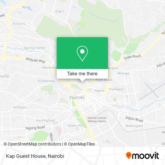 Kap Guest House map