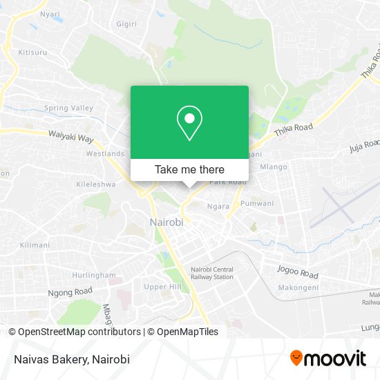 Naivas Bakery map