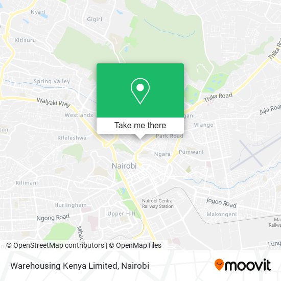 Warehousing Kenya Limited map