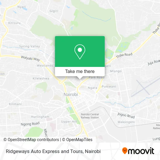 Ridgeways Auto Express and Tours map