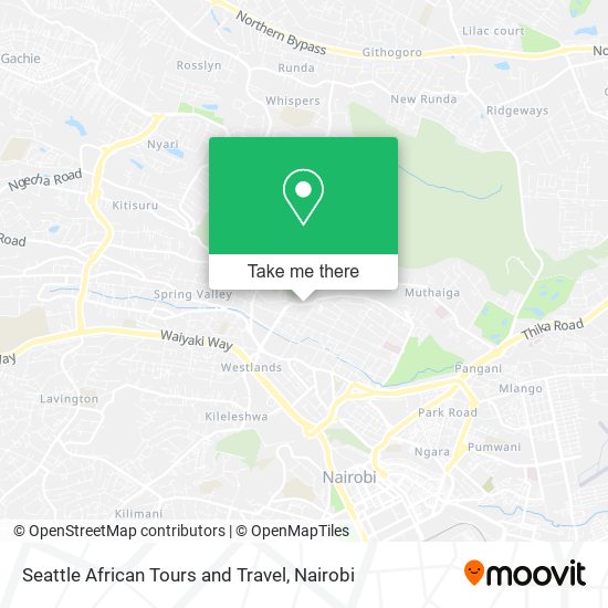 Seattle African Tours and Travel map