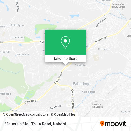Mountain Mall Thika Road map