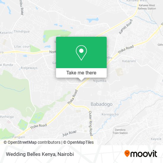 Wedding Belles Kenya map