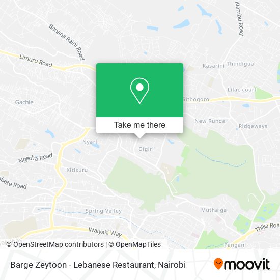 Barge Zeytoon - Lebanese Restaurant map