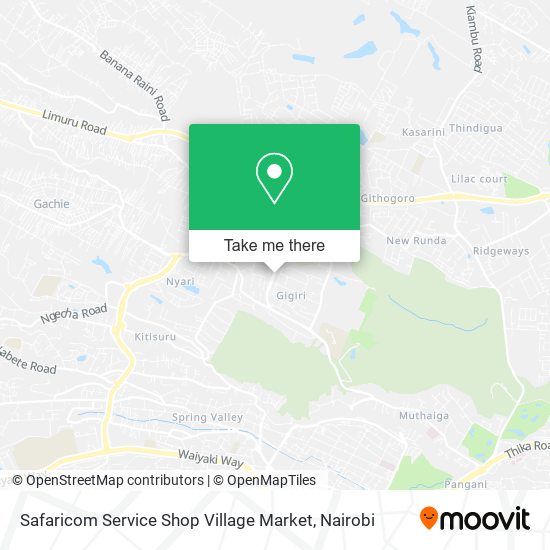 Safaricom Service Shop Village Market map