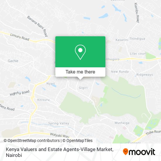 Kenya Valuers and Estate Agents-Village Market map