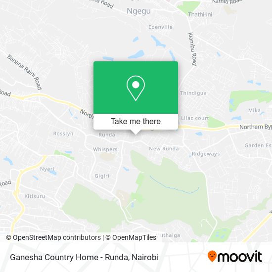 Ganesha Country Home - Runda map