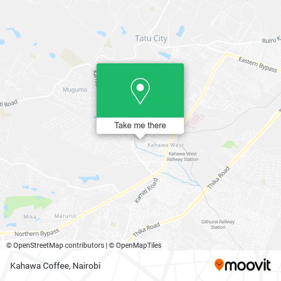 Kahawa Coffee map