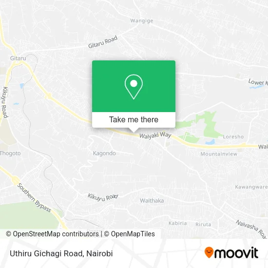 Uthiru Gichagi Road map
