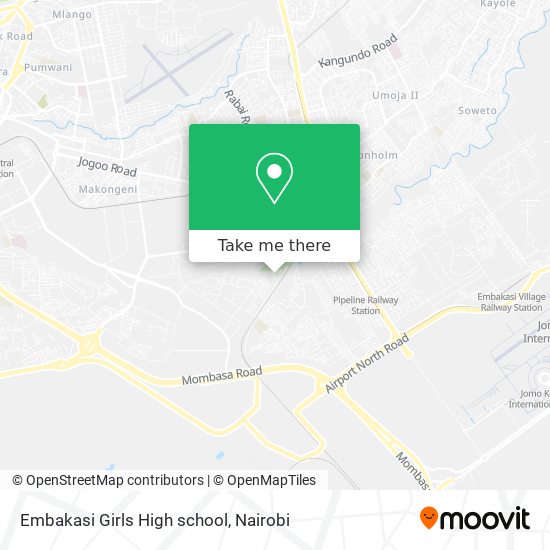 Embakasi Girls High school map