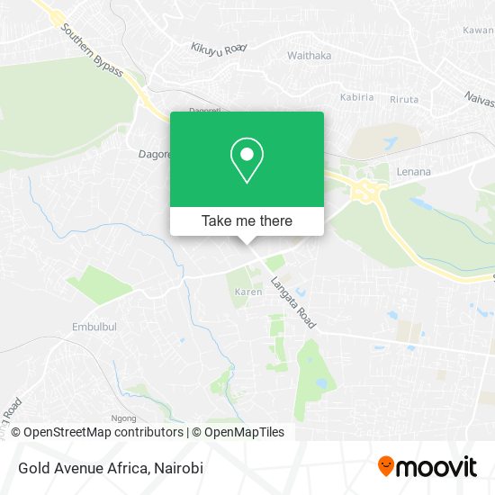 Gold Avenue Africa map