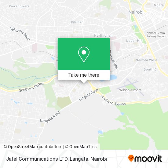 Jatel Communications LTD, Langata map
