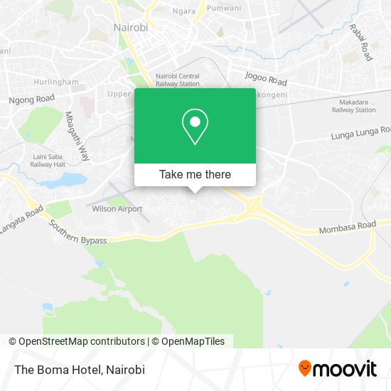 The Boma Hotel map