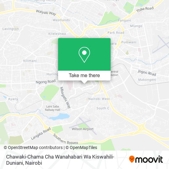 Chawaki-Chama Cha Wanahabari Wa Kiswahili- Duniani map