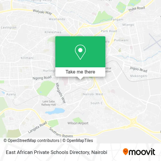 East African Private Schools Directory map