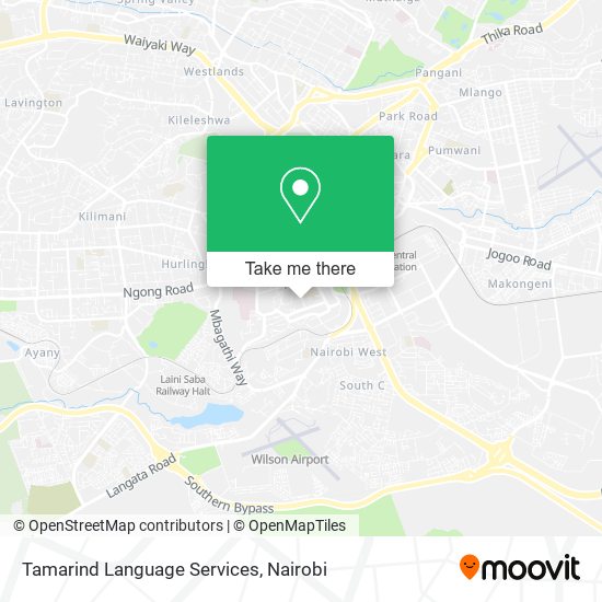 Tamarind Language Services map