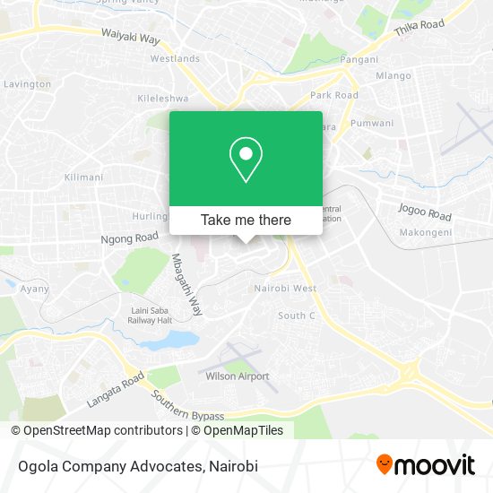 Ogola Company Advocates map