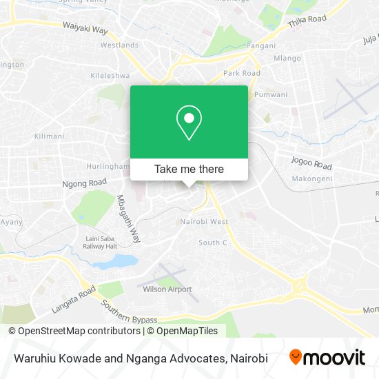 Waruhiu Kowade and Nganga Advocates map