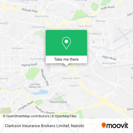 Clarkson Insurance Brokers Limitef map