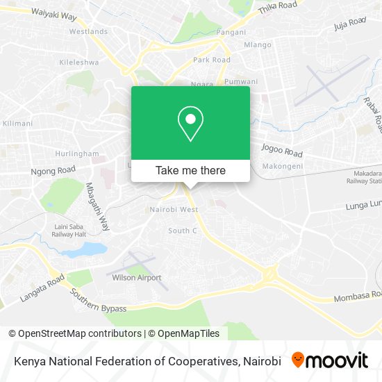 Kenya National Federation of Cooperatives map