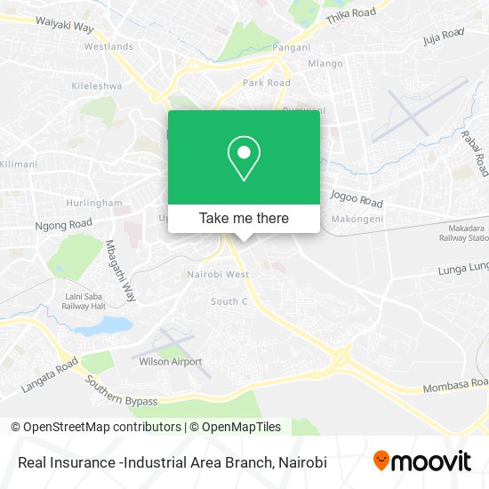 Real Insurance -Industrial Area Branch map