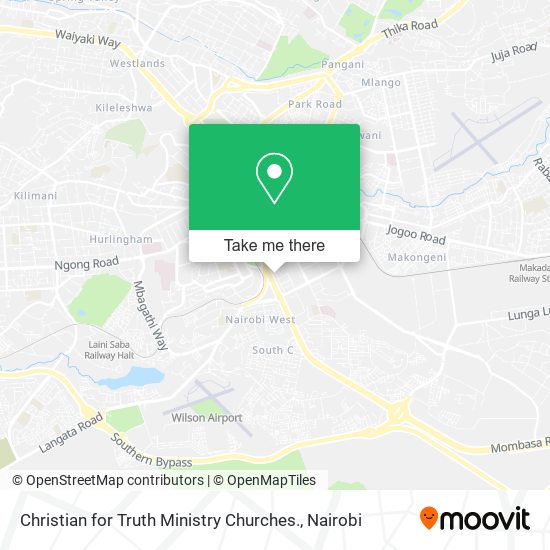 Christian for Truth Ministry Churches. map