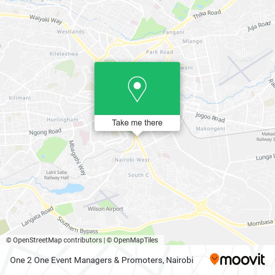 One 2 One Event Managers & Promoters map
