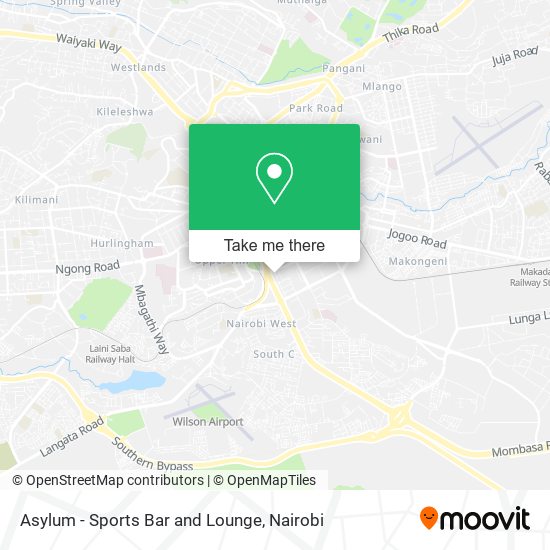 Asylum - Sports Bar and Lounge map