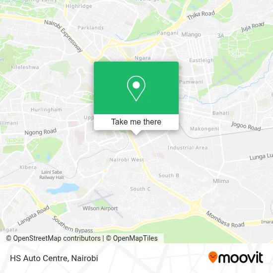 HS Auto Centre map