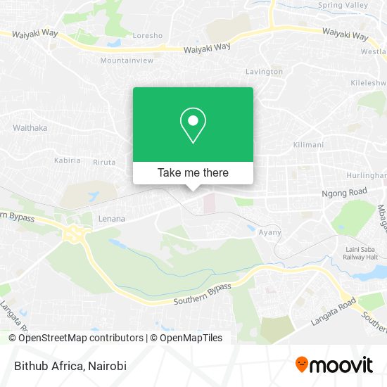 Bithub Africa map