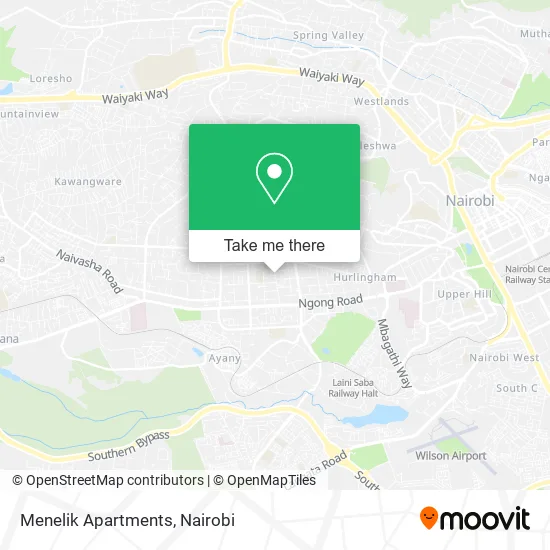Menelik Apartments map