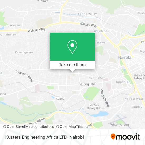 Kusters Engineering Africa LTD. map