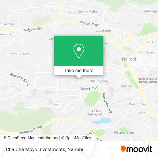 Cha Cha Moyo Investments map