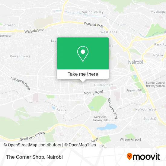 The Corner Shop map